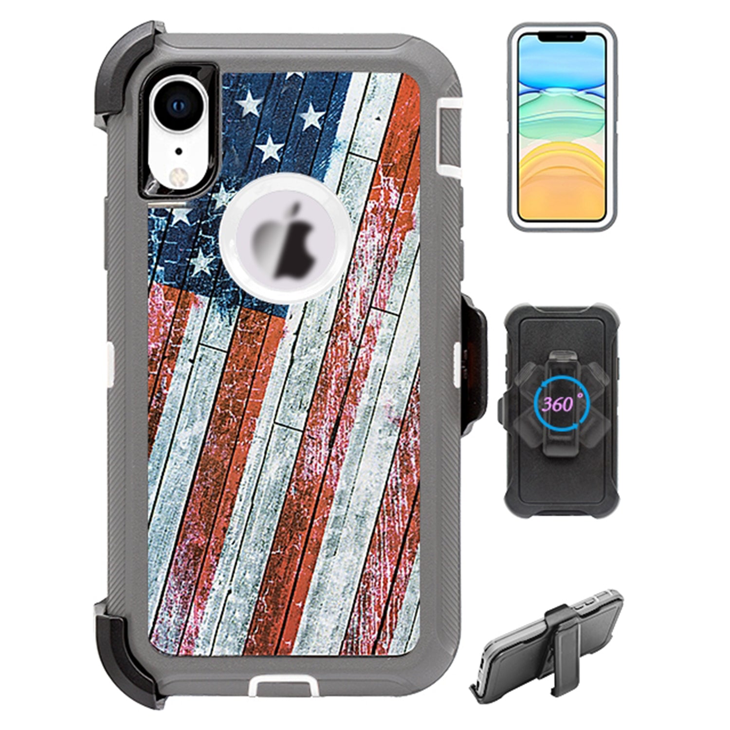 iPhone XR(6.1") Design Full Protection Heavy Duty Case