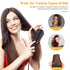 2 IN 1 One Step Hair Dryer Hot Air Brush Hair Straightener Comb Curling Brush Hair Styling Tools-Hot Pink