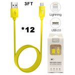 A Dozen of Lightning USB Cable for iPhone 11/11 Pro /11 Pro Max/ Xs Max/ X / XS/ 8 / 7 (3FT)