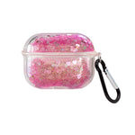 Transparent Floating Glitter Protective Case with Keychain for Airpods Pro