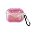 Transparent Floating Glitter Protective Case with Keychain for Airpods Pro