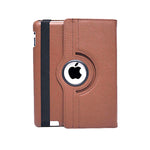 360 Degrees Rotating Leather Standing Case for iPad 4 - Hot Pink