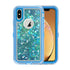 Transparent Floating Glitter Heavy Duty Case Compatible with Apple iPhone XS Max