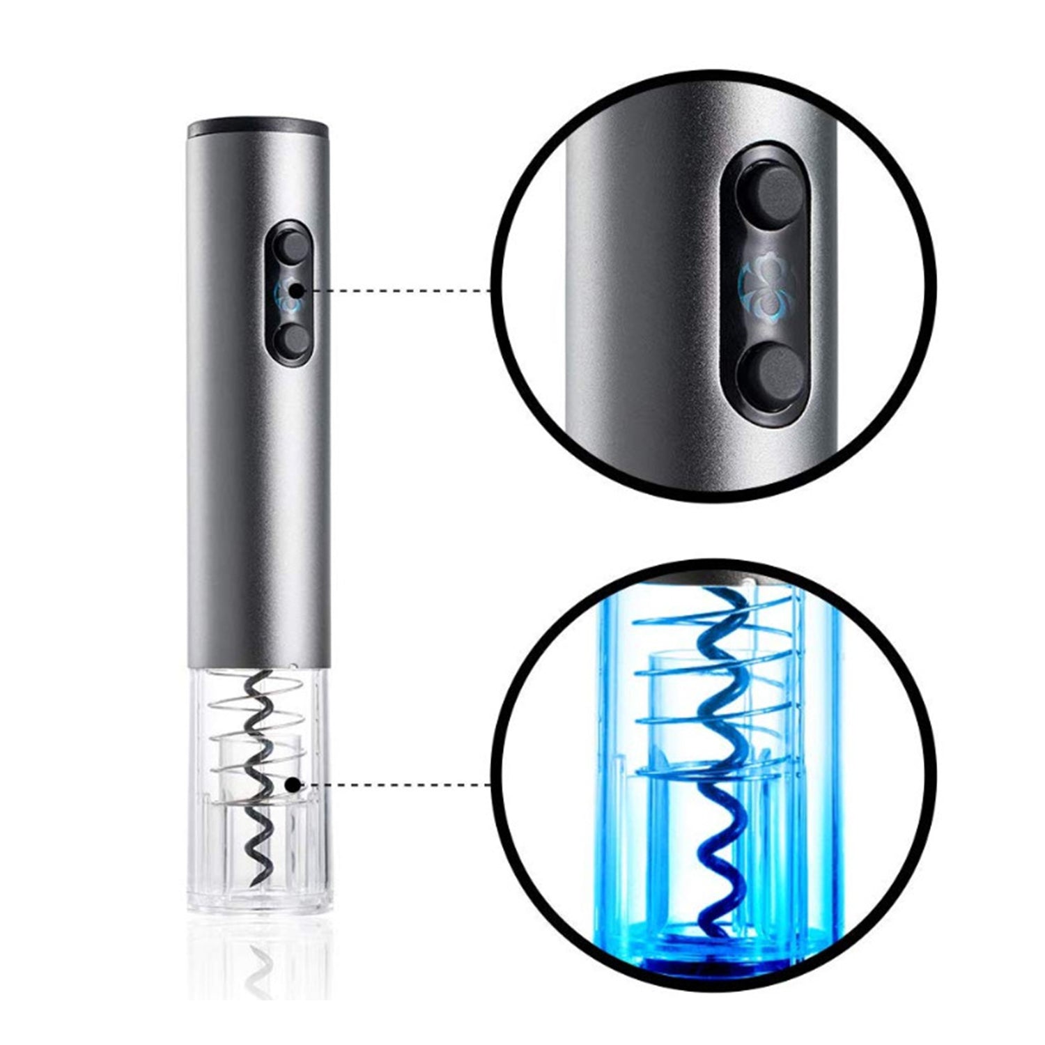Professional Red Wine Opener Foil Cutter Set For Kitchen Tool Dry Battery Electric Wine Opener Automatic Bottle Opener Corkscrew