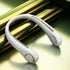 Leafless wearable neck hanging sports small electric fan-White