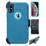iPhone Xs Max(6.5") Full Protection Heavy Duty Case  with Kickstand Belt Clip