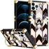 TPU Luxury Blue Stripe Fashion Case with Kickstand for iPhone 13Pro
