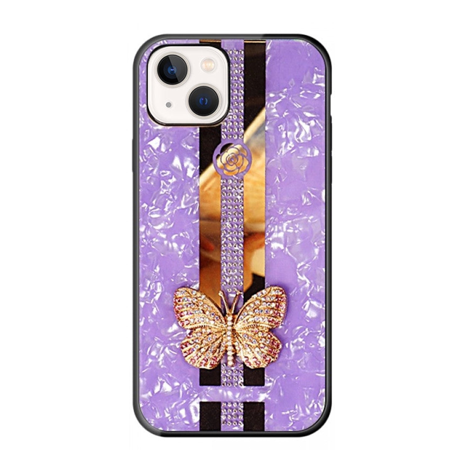iPhone 14/13 Butterfly Bling Bling TPU Luxury Phone Case (6.1 ")