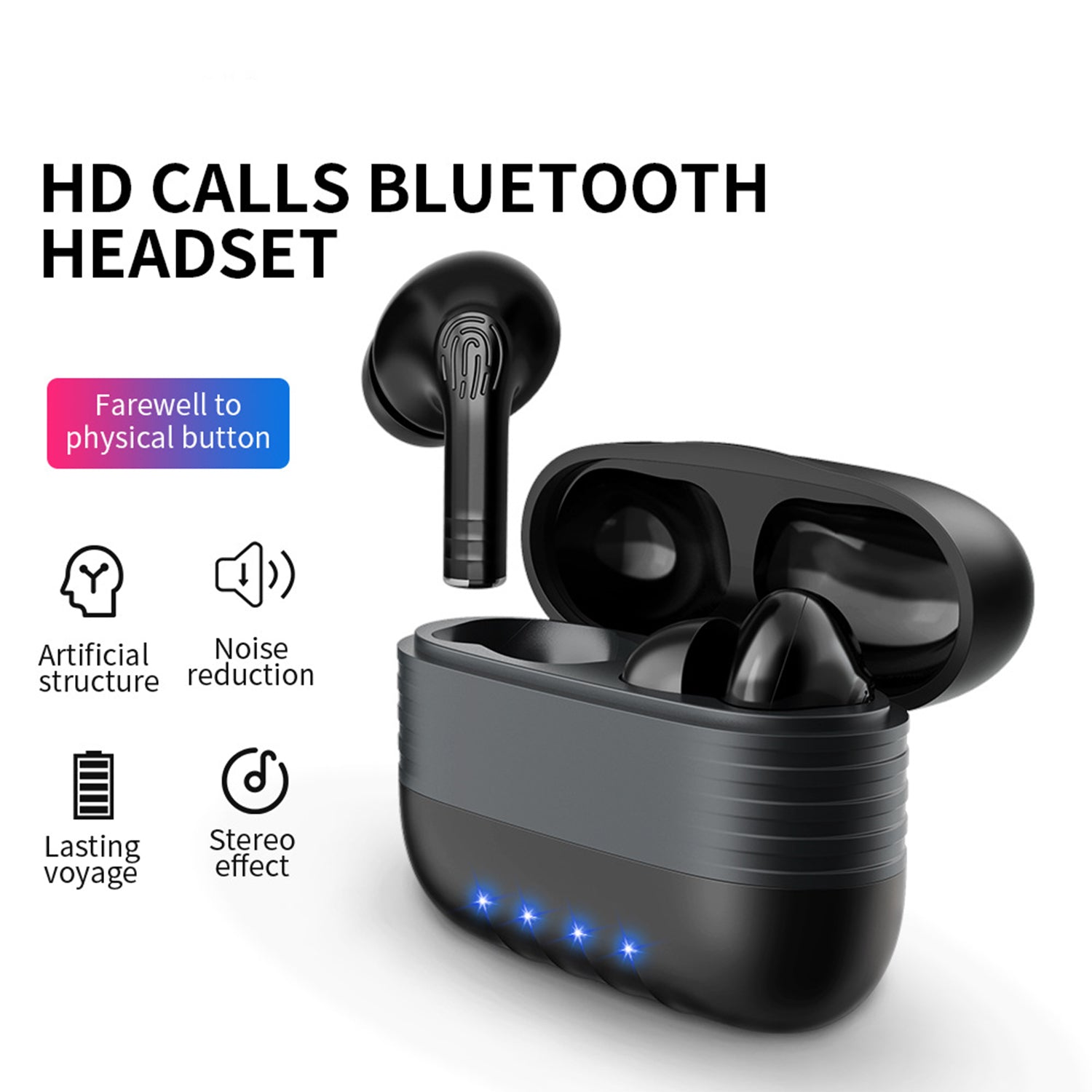 Fingerprint switch noise reduction headset