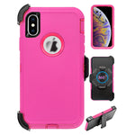 iPhone Xs Max(6.5") Full Protection Heavy Duty Case  with Kickstand Belt Clip