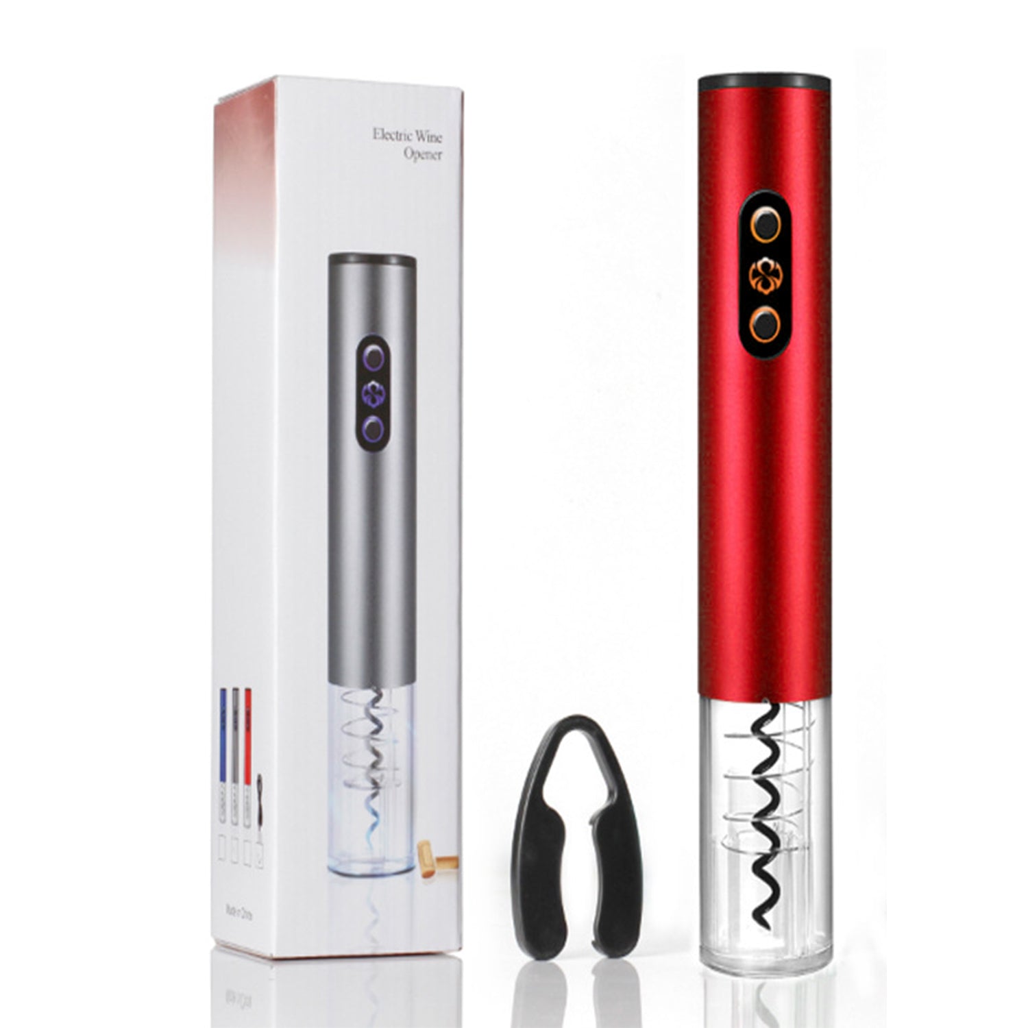 Professional Red Wine Opener Foil Cutter Set For Kitchen Tool Dry Battery Electric Wine Opener Automatic Bottle Opener Corkscrew