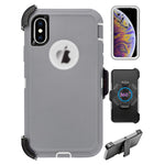 iPhone Xs Max(6.5") Full Protection Heavy Duty Case  with Kickstand Belt Clip