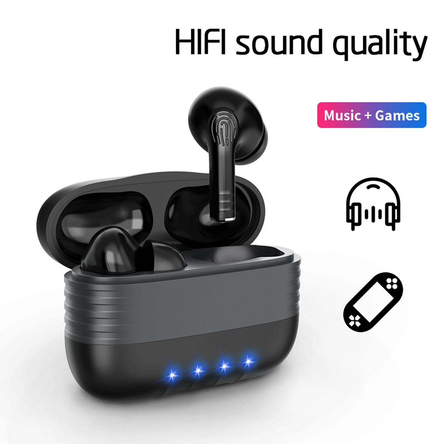 Fingerprint switch noise reduction headset
