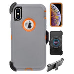 iPhone Xs Max(6.5") Full Protection Heavy Duty Case  with Kickstand Belt Clip