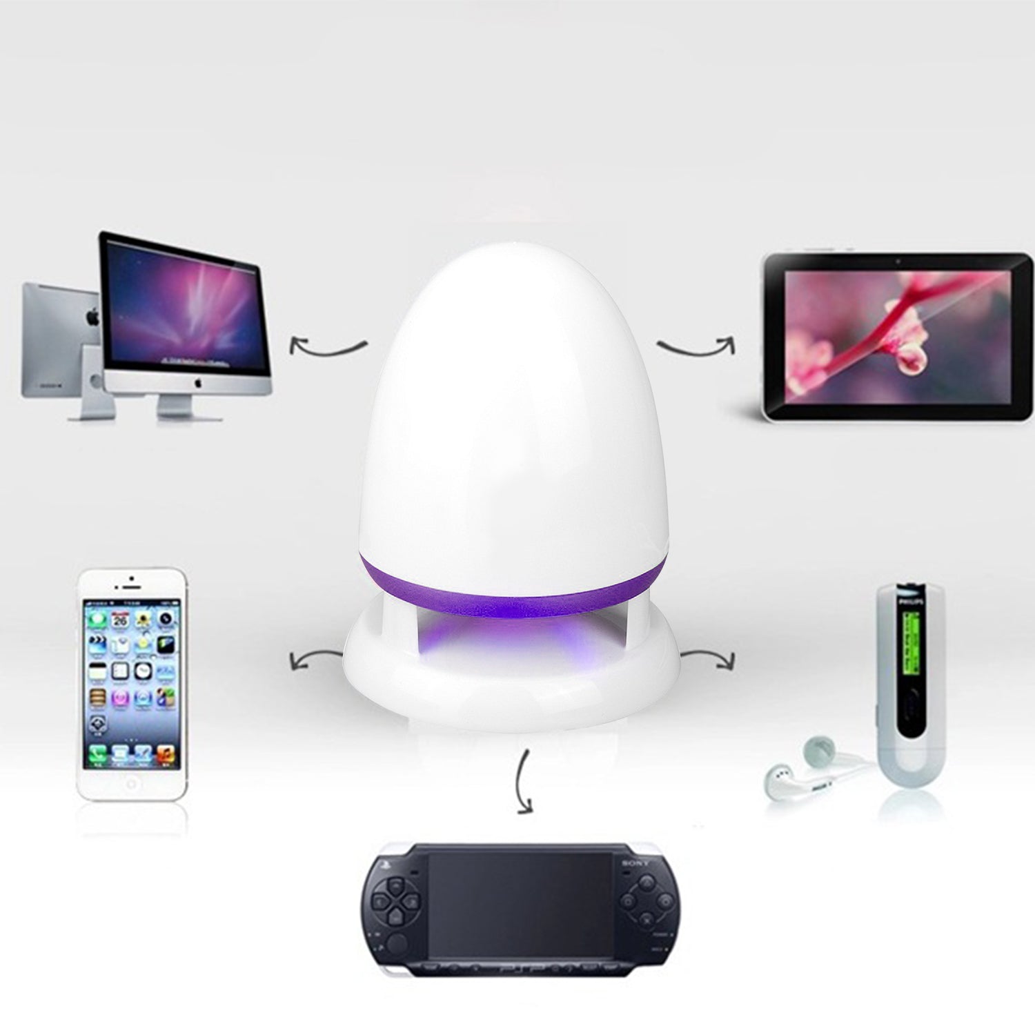 Computer audio dazzling luminous USB Mini Speaker