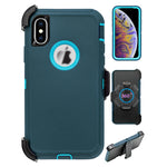 iPhone Xs Max(6.5") Full Protection Heavy Duty Case  with Kickstand Belt Clip