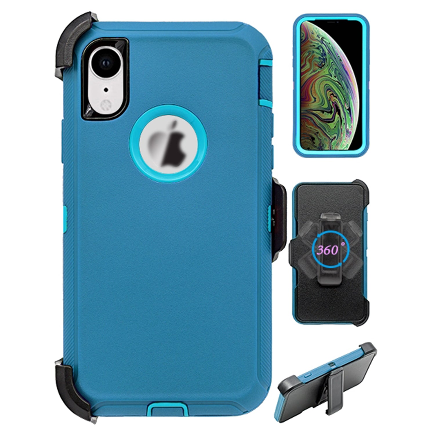 iPhone XR(6.1") Full Protection Heavy Duty Shockproof Case