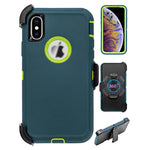 iPhone Xs Max(6.5") Full Protection Heavy Duty Case  with Kickstand Belt Clip