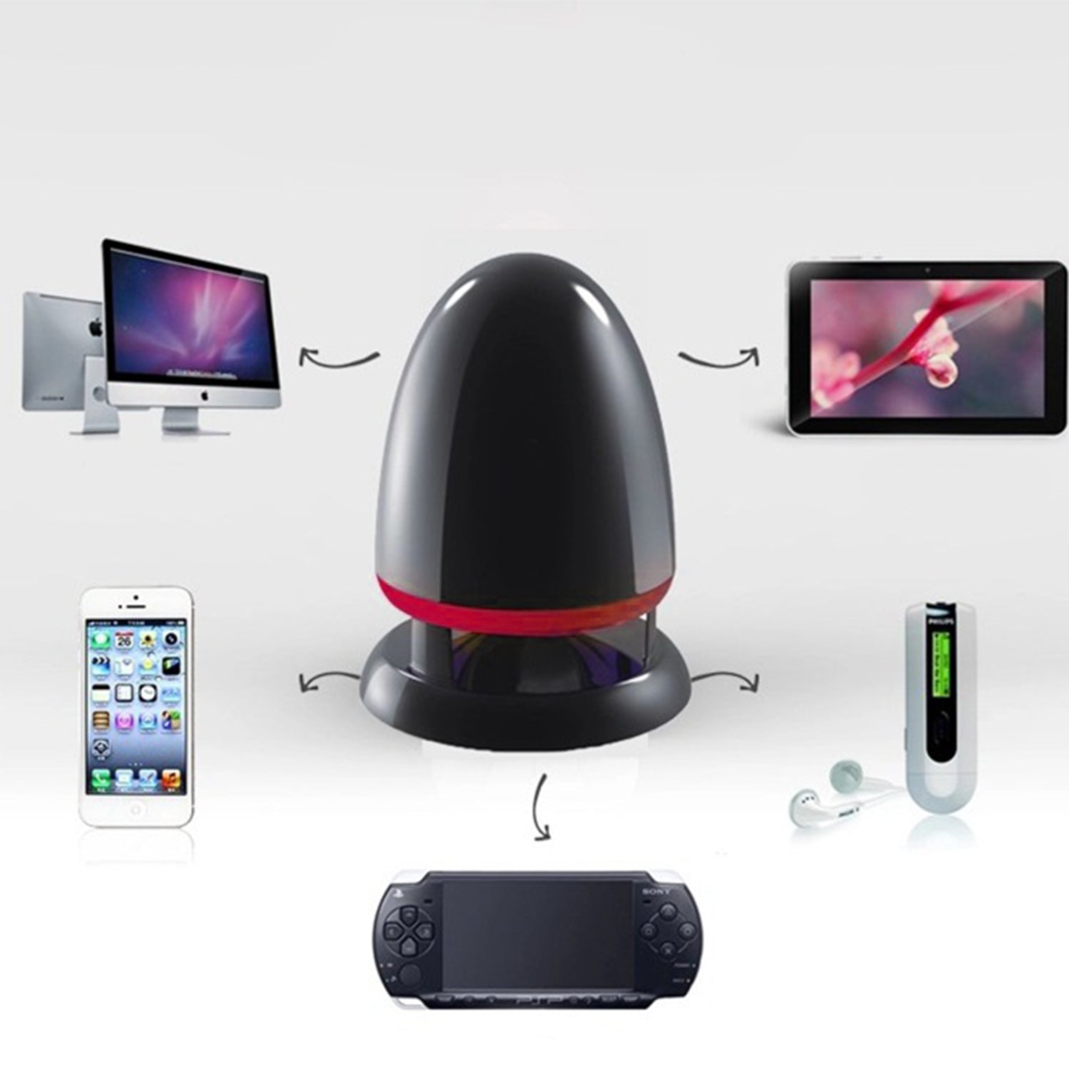 Computer audio dazzling luminous USB Mini Speaker