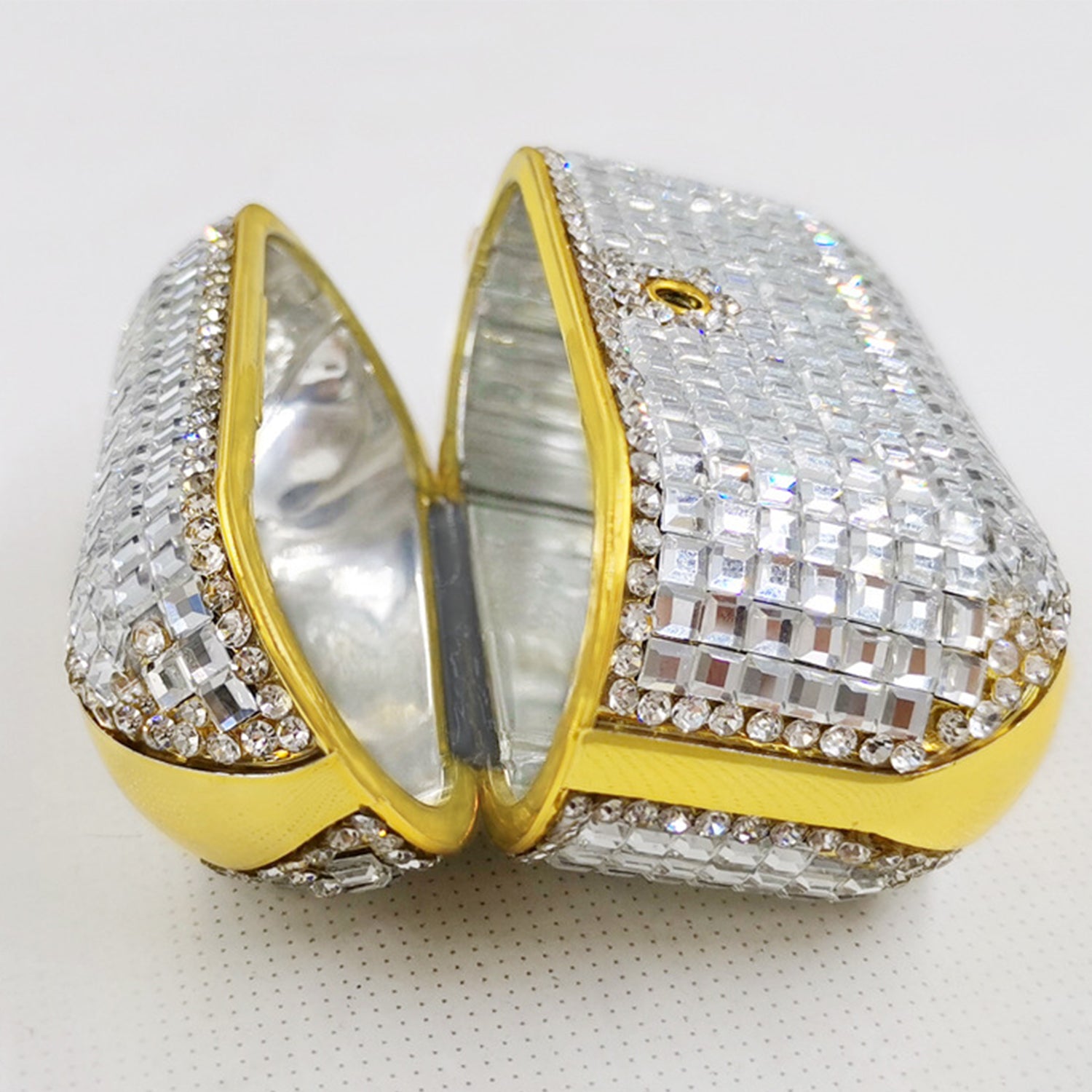 Luxury small square diamond inlaid earphone case for Air Pods Pro