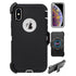iPhone Xs Max(6.5") Full Protection Heavy Duty Case  with Kickstand Belt Clip