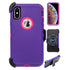 iPhone Xs Max(6.5") Full Protection Heavy Duty Case  with Kickstand Belt Clip