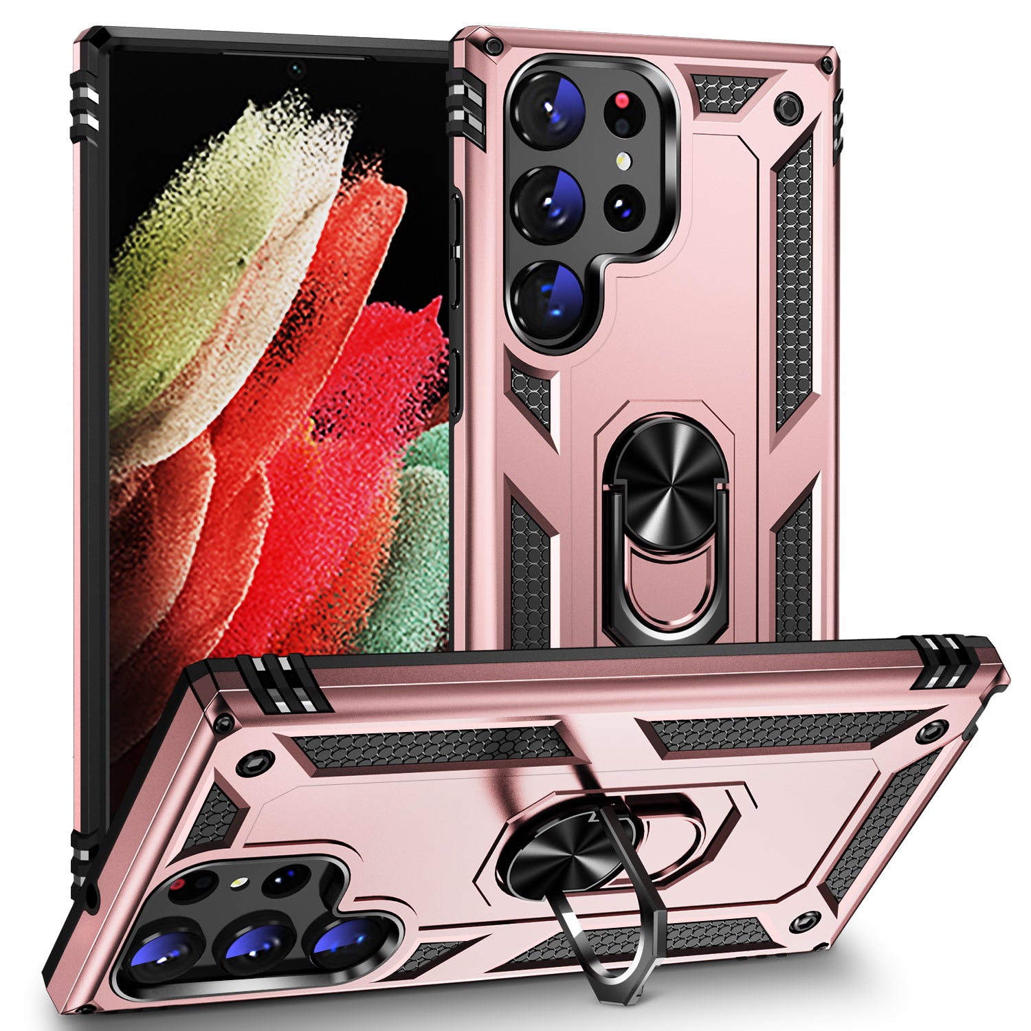Samsung Galaxy S23  Ultra Case Ring Magnetic GPS car mount Phone Holder case