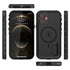 Magnetic Kickstand Red Pepper Waterproof Case for iPhone 12 (6.1") - Black