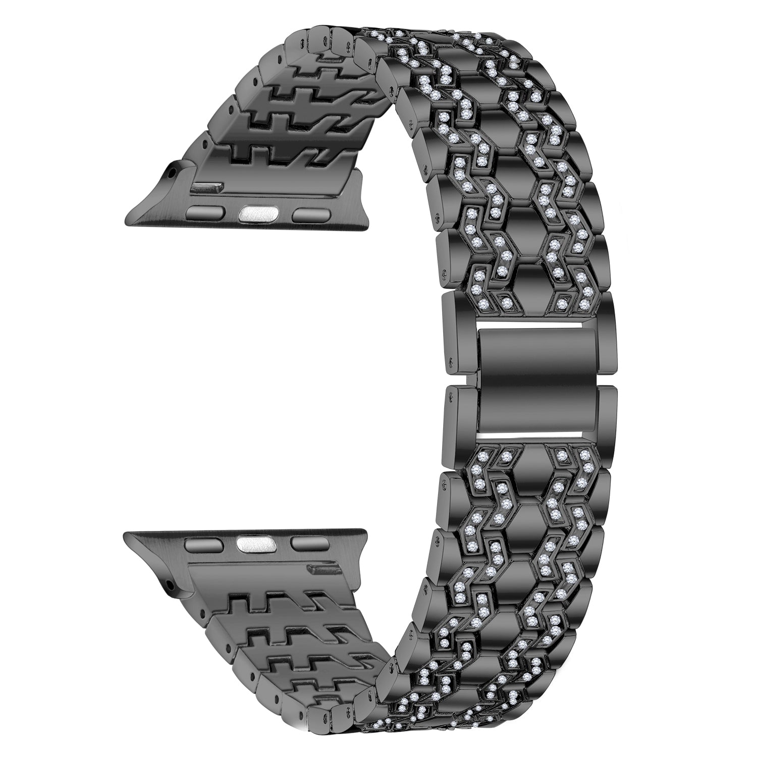 42/44/45mm Alloy jewelry watch band inlaid with diamonds for i-Watch SE/7/6/5/4/3/2/1