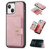 iPhone 14/13 Magnetic 2 in1 Leather Card Bag Case and Removable Back Cover