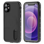 Magnetic Kickstand Red Pepper Waterproof Case for iPhone 12 (6.1") - Black