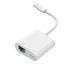 2in1 HDMI Type-C Ethernet converter support synchronous charging