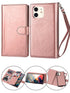 iPhone 12 Mini 2 in 1 Leather Wallet Case With 9 Credit Card Slots and Removable Back Cover 