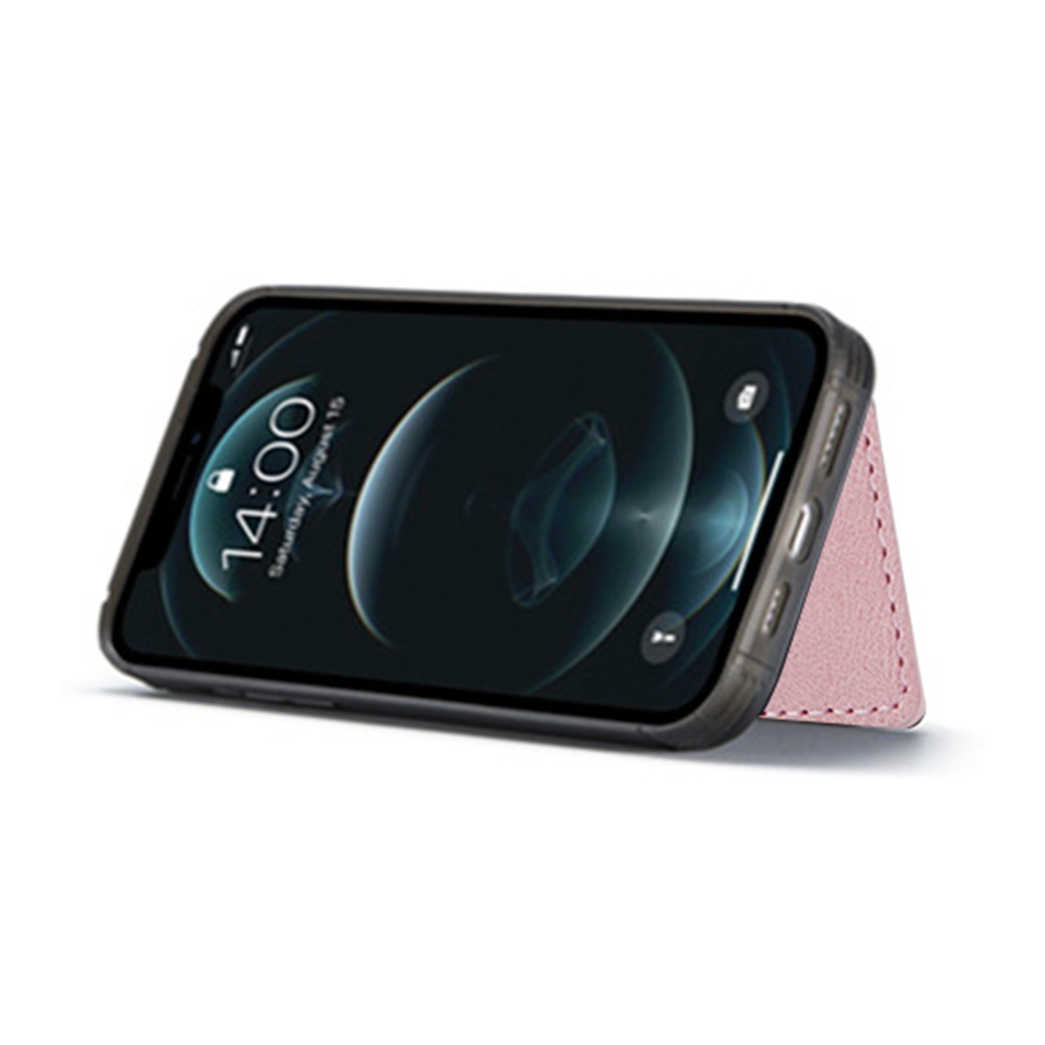 iPhone 14/13 Magnetic 2 in1 Leather Card Bag Case and Removable Back Cover