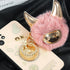 Bling Sparkle Ring Kickstand Case with OX Plush Toys for iPhone 12 Mini Case (5.4")