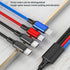 4 in 1 (iPhone/Android/2Type-C) super fast charging cable-Black