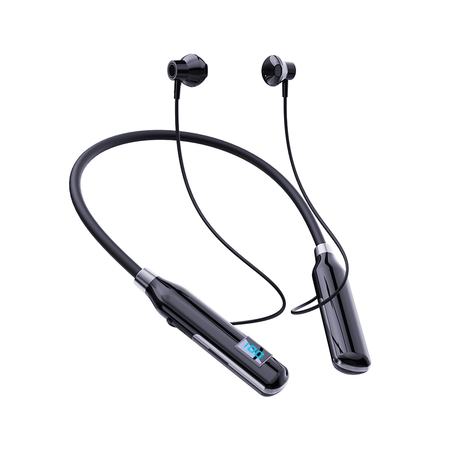 Large Battery Long Range Display Sports Neck 5.2 bluetooth headset
