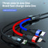 3 in 1 USB Super Fast Charging Cable for iPhone/Android/Type-C