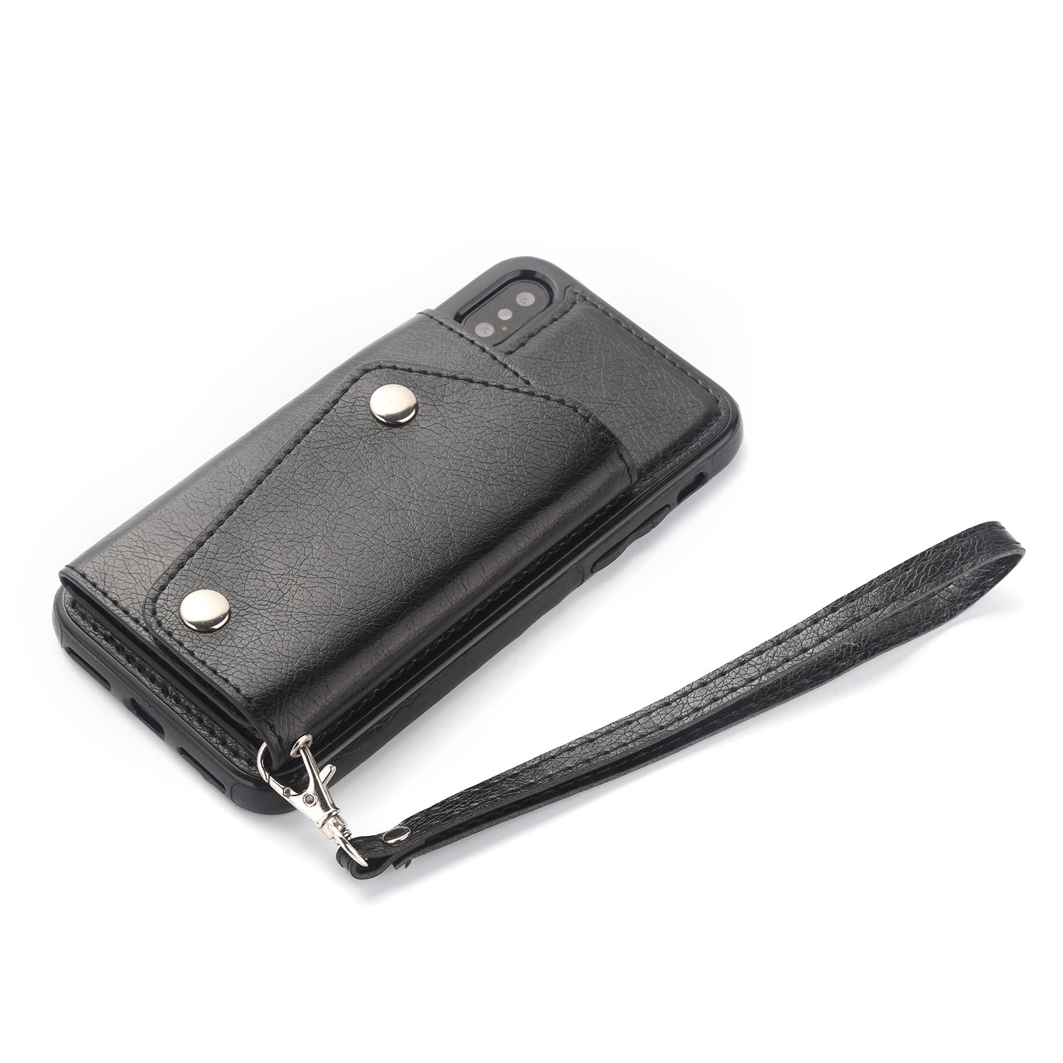 iPhone Xs Max (6.5") 2 in 1 Leather Wallet Case With 9 Credit Card Slots and Removable Back Cover 