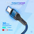 Lightning to Type-C Nylon Braided Charging Cable for iPhone 12/12 Pro/ 11 Series (3FT)