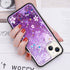 iPhone 13 mini Diamond inlaid on both sides, colorful butterfly quicksand  case