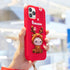 3D Silicone Cute Reindeer With Pendant Cartoon Case for iPhone 12 Pro Max (6.7")