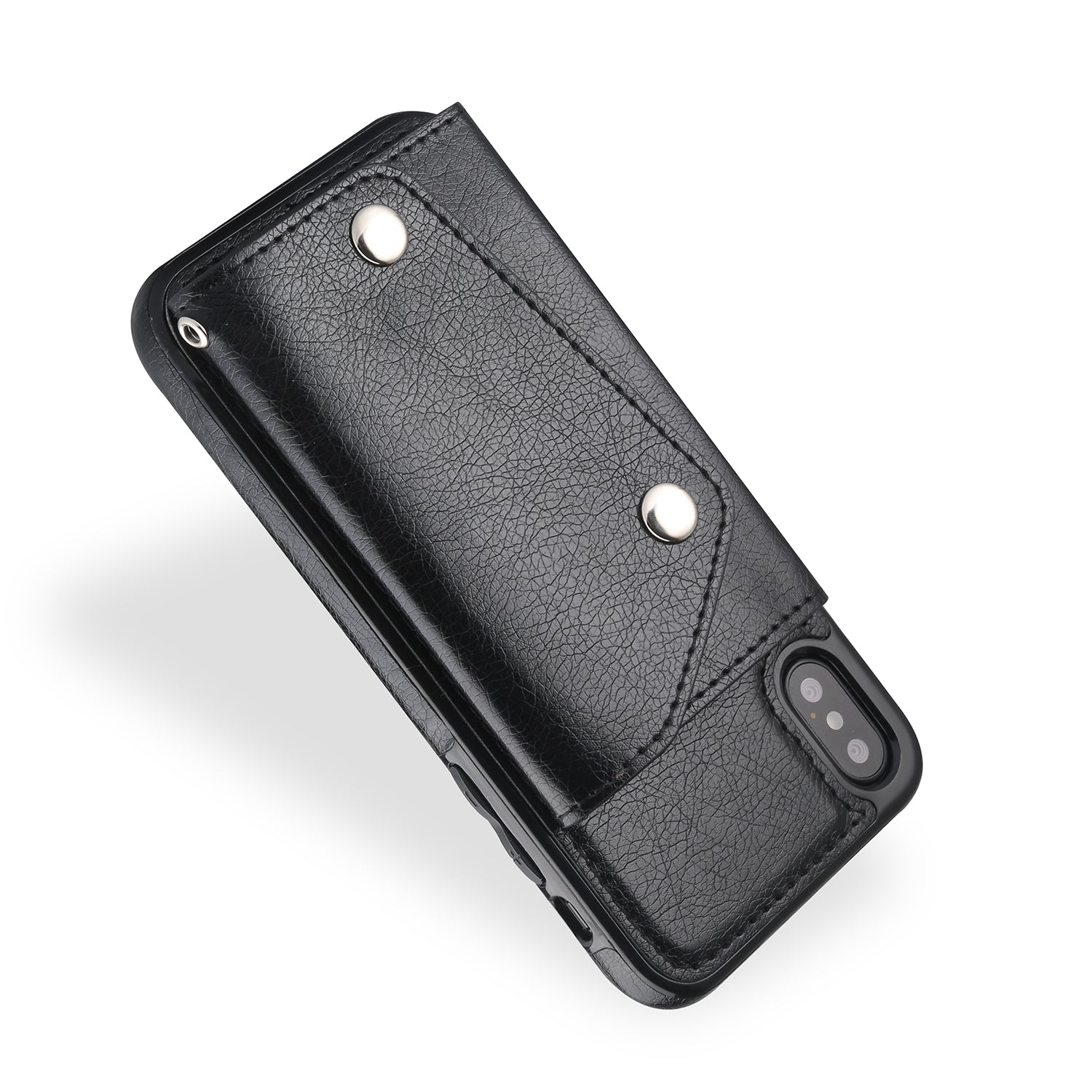 iPhone Xs Max (6.5") 2 in 1 Leather Wallet Case With 9 Credit Card Slots and Removable Back Cover 