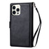 iPhone 11 Pro (5.8") 2 in 1 Leather Wallet Case With 9 Credit Card Slots and Removable Back Cover 