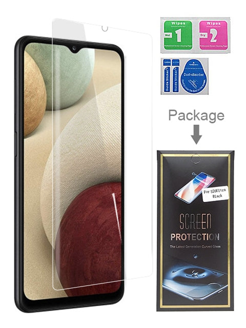 Clear 1 Packs Full Size Tempered Glass for Samsung Galaxy A12