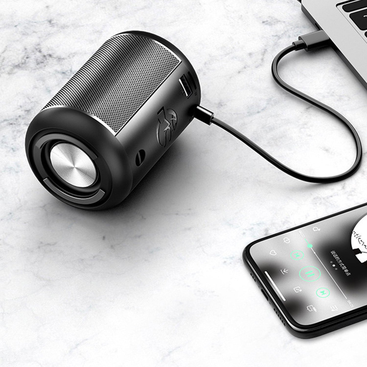 Wireless Bluetooth  insert  card U disk speaker