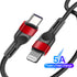 Lightning to Type-C Nylon Braided Charging Cable for iPhone 12/12 Pro/ 11 Series (3FT)