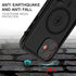 Magnetic Kickstand Red Pepper Waterproof Case for iPhone 12 (6.1") - Black