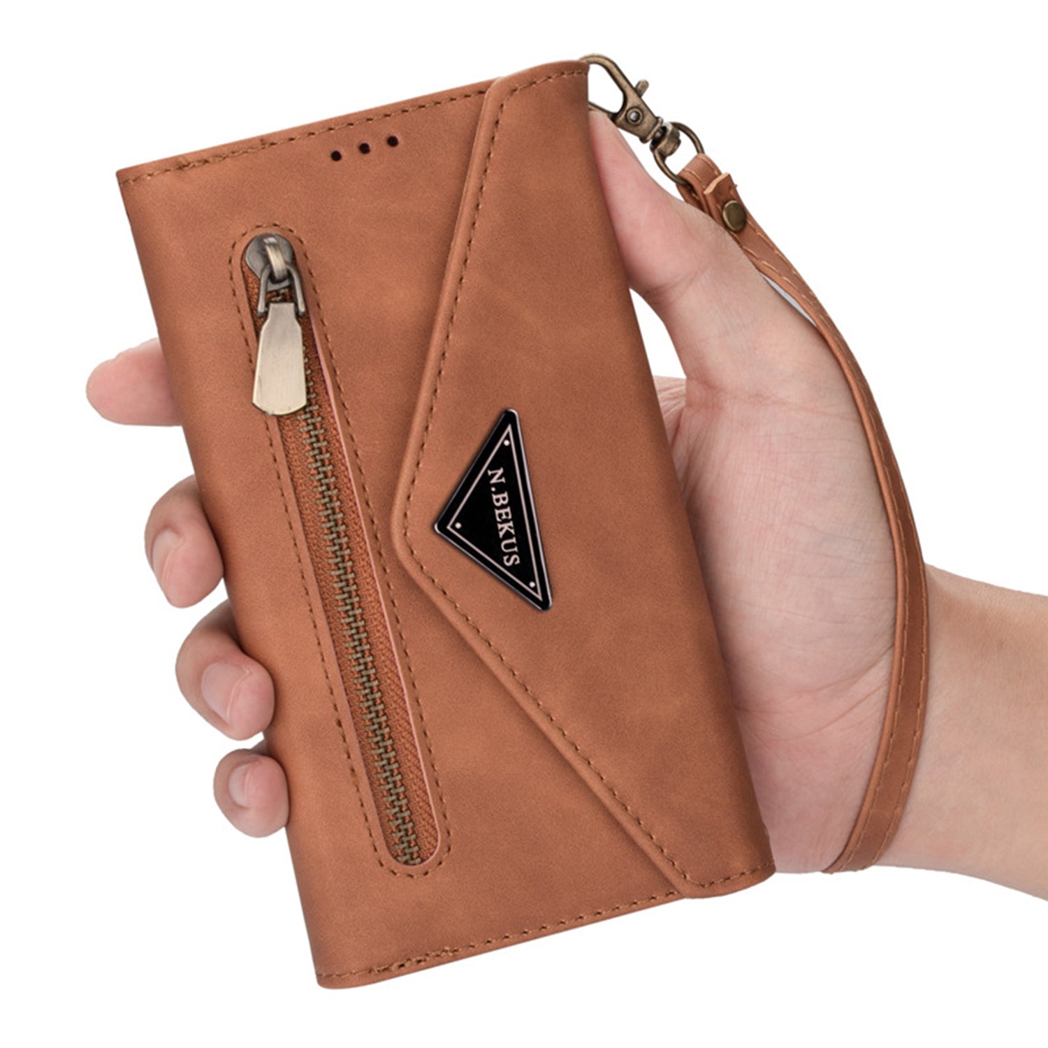 iPhone 12 Mini (5.4") 2 IN 1 Leather Wallet Case with 7 Credit Card Slots