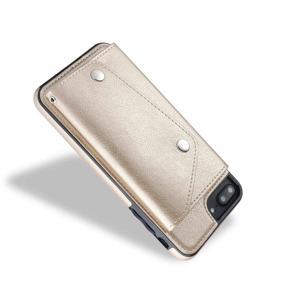 Kickstand Wallet Case with Credit Card Pockets for iPhone 8&7 Plus